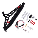 1:10 Scale RC Car Upgrade Accessories Rear Bumper Bar w/ LED Light for Axial 90046 TRX-4