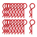 20pcs Stainless Steel Body Clips R Pin Shell for Redcat HPI HSP 1/10 1/12 1/16 RC Car Parts