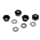 4pcs Wheel Hex Combine Longer Couplers 12mm to 17mm for 1/10 1/8 RC Crawler
