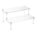 Acrylic Cosmetics Storage Rack Detachable Model Figures Display Stand 2-Tier