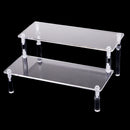 Acrylic Cosmetics Storage Rack Detachable Model Figures Display Stand 2-Tier