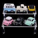 Acrylic Cosmetics Storage Rack Detachable Model Figures Display Stand 2-Tier