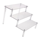 Clear Acrylic Display Rack, Jewelry Shelf Showcase 3-Tier Action Figure Kids Toys Home Organizer