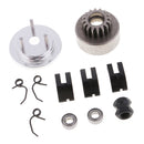 Gear 14T Flywheel Nuts Bearings Clutch Assembly Parts Set For HSP 1/8 RC Car