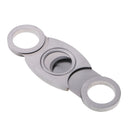 Tobacco Cigar Cutter Double Stainless Steel Blades Guillotine Metal Sharp Cutter