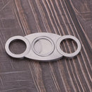 Tobacco Cigar Cutter Double Stainless Steel Blades Guillotine Metal Sharp Cutter