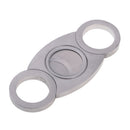 Tobacco Cigar Cutter Double Stainless Steel Blades Guillotine Metal Sharp Cutter