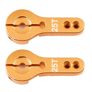 2Pcs Aluminum 25T Metal Steering Servo Horn Arm for Futaba Savox Xcore Power HD Servos
