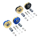 AXIAL SCX10 I SCX10 II Gmade SAWBACK 4LS KOMODO BRASS PENDULUM WHEEL KNUCKLE AXLE WEIGHT + 21MM HEX ADAPTER Black