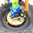 AXIAL SCX10 I SCX10 II Gmade SAWBACK 4LS KOMODO BRASS PENDULUM WHEEL KNUCKLE AXLE WEIGHT + 21MM HEX ADAPTER Black