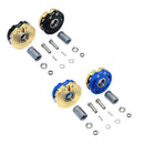 AXIAL SCX10 I SCX10 II Gmade SAWBACK 4LS KOMODO BRASS PENDULUM WHEEL KNUCKLE AXLE WEIGHT + 21MM HEX ADAPTER Black