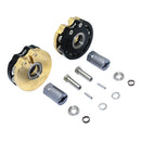 AXIAL SCX10 I SCX10 II Gmade SAWBACK 4LS KOMODO BRASS PENDULUM WHEEL KNUCKLE AXLE WEIGHT + 21MM HEX ADAPTER Black
