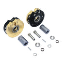 AXIAL SCX10 I SCX10 II Gmade SAWBACK 4LS KOMODO BRASS PENDULUM WHEEL KNUCKLE AXLE WEIGHT + 21MM HEX ADAPTER Black