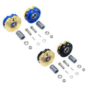 AXIAL SCX10 I SCX10 II Gmade SAWBACK 4LS KOMODO BRASS PENDULUM WHEEL KNUCKLE AXLE WEIGHT + 21MM HEX ADAPTER Black