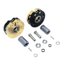 AXIAL SCX10 I SCX10 II Gmade SAWBACK 4LS KOMODO BRASS PENDULUM WHEEL KNUCKLE AXLE WEIGHT + 21MM HEX ADAPTER Black