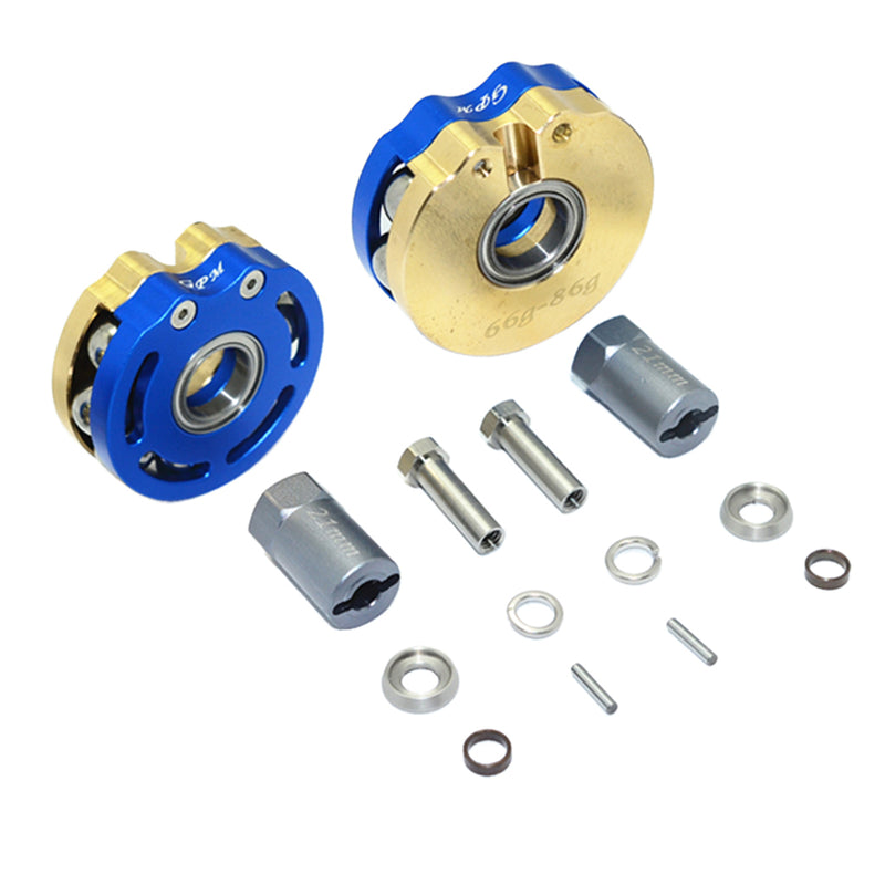 1/10 AXIAL SCX10 I&II GMADE SAWBACK 4LS PENDULUM WHEEL KNUCKLE AXLE WEIGHT Blue