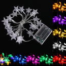 2M 20LEDs Fairy Light String LED Battery Powered Romantic Star Party Xmas Garden Decor
