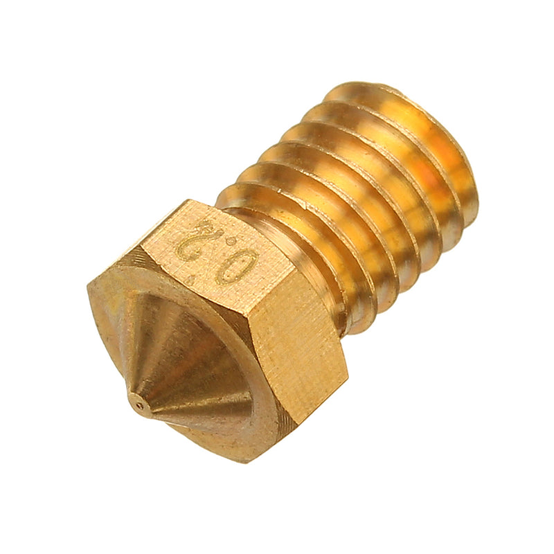 TRONXY V6 0.2/0.3/0.4/0.5/0.6/0.8mm M6 Thread Brass Extruder Nozzle For 3D Printer Parts