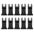 Drillpro 10PCS Multi Tool Oscillating Saw Blade Quick Release Saw Blades Kit for Metal Wood Plastic Cutting Oscillating Tools for Fein Multi Dremel