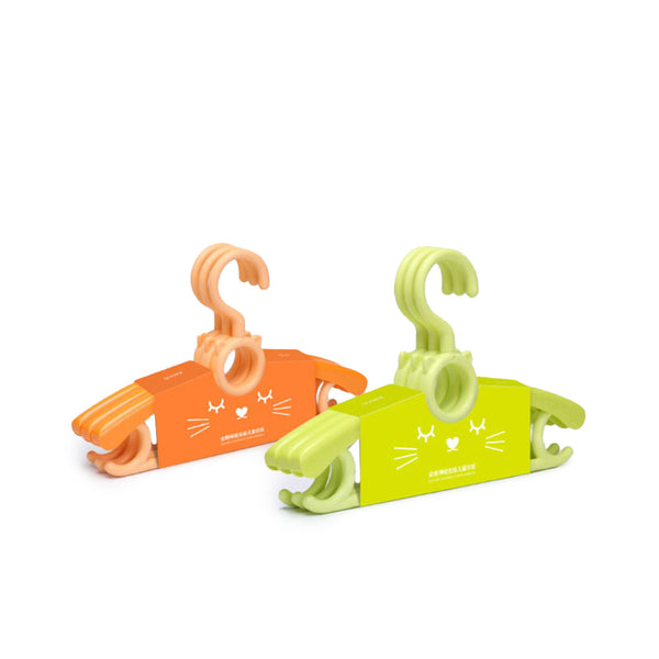 QUANGE LS010301 3 Pcs Telescopic Seamless Children Cloth Hanger 360Rotation Drying Rack Storage Rack From Xiaomi Youpin