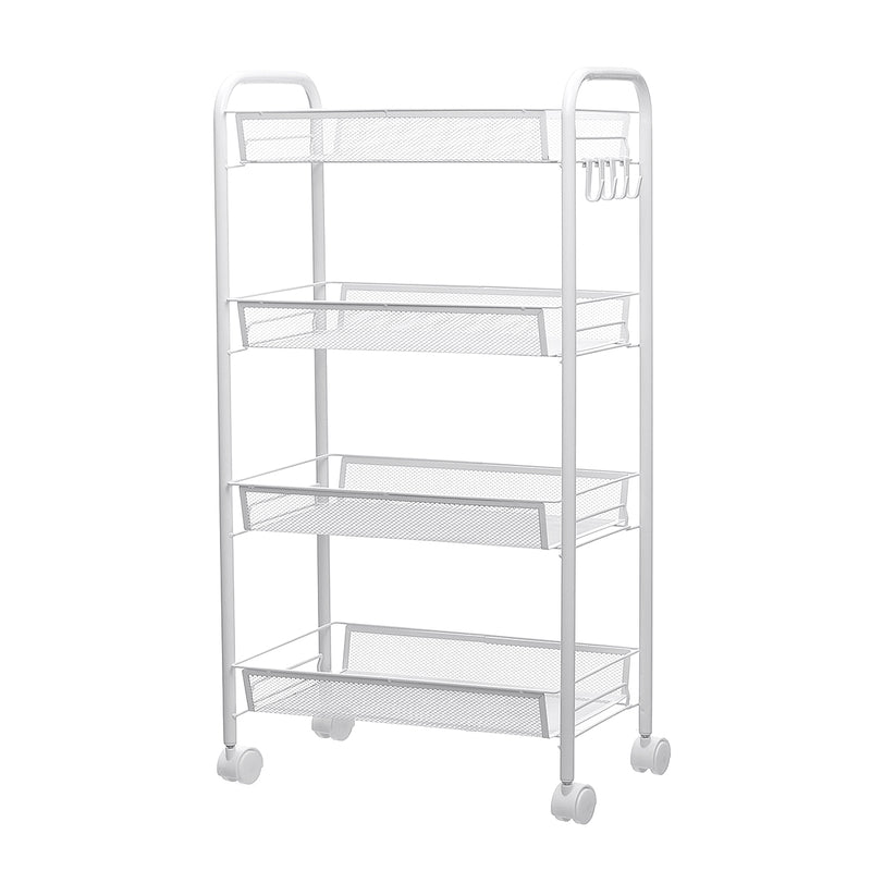 3/4/5 Tier Movable Stainless Shelf Kitchen Storage Rack Organizer Stand Holder