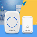CACAZI 1 Receiver 1 Transmitter EU Plug 300M Remote LED Indicator Wireless Waterproof AC Doorbell