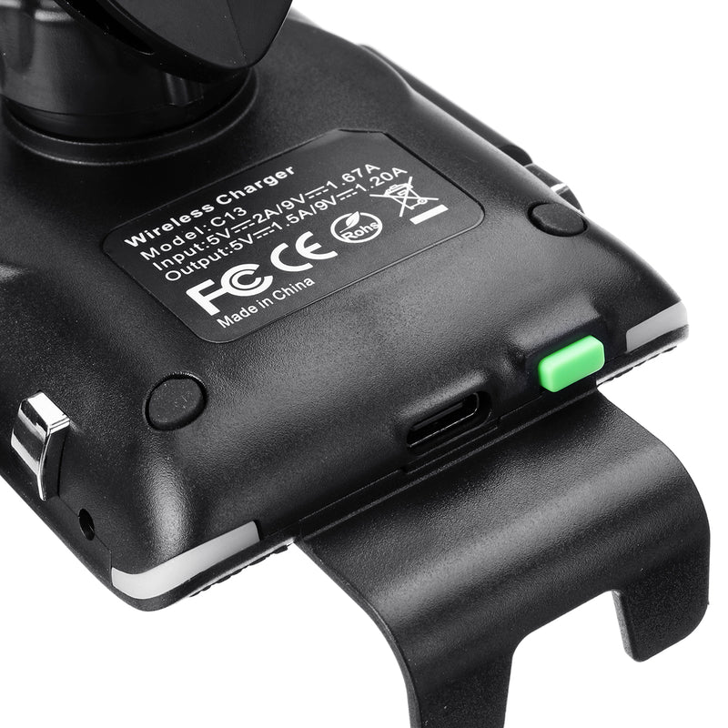 Voice Control 10W Qi Wireless Charger Fast Charging Infrared Sensor Air Vent Dashboard Car Phone Holder For 4.0-6.5 Inch Smart Phone