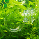 Mini Red Shrimp Aquatic Plant Crystal Glass Pot for Aquarium Cup Holder Tank Fish Tank