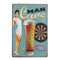 Man Cave Sheet Metal Drawing Metal Painting Tin Bar Pub Wall Tavern Poster Sign