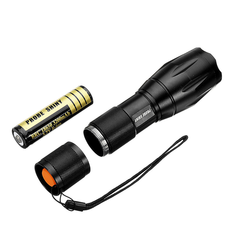 XANES A100 T6 800Lumens 5Modes Zoomable Tactical LED Flashlight Suit  & Removable Bicycle Light