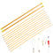 10pcs L58cm D4mm Electrician Puller Wire Fiberglass Cable Wire Duct Rod Threader Pull Kit