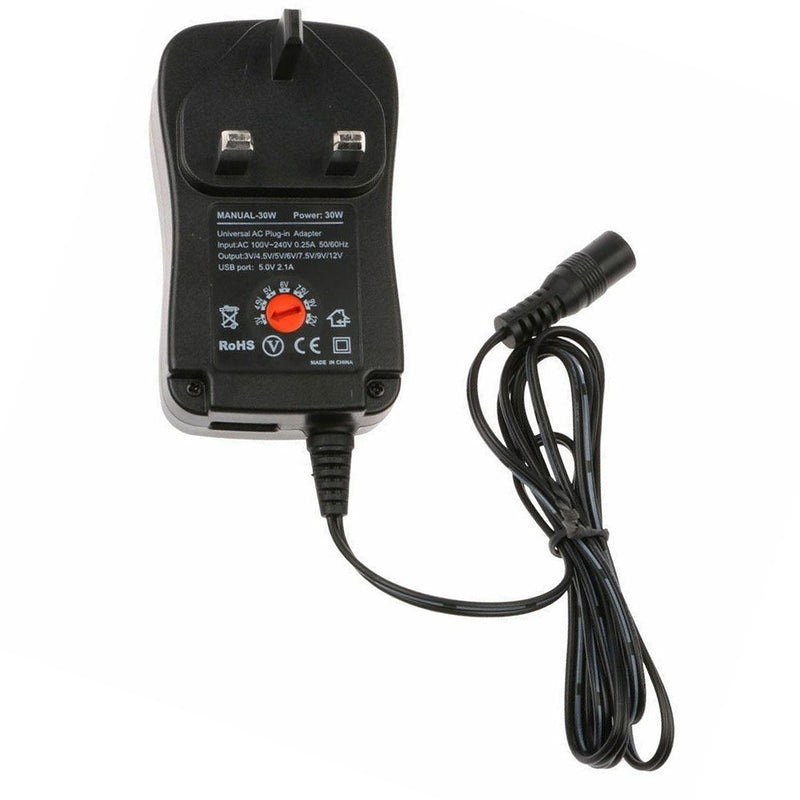 30W 3-12V Regulated Universal Power Adpapter Multi-function Switching Power Supply Power Supply Adapter AC to DC with 6 connectors