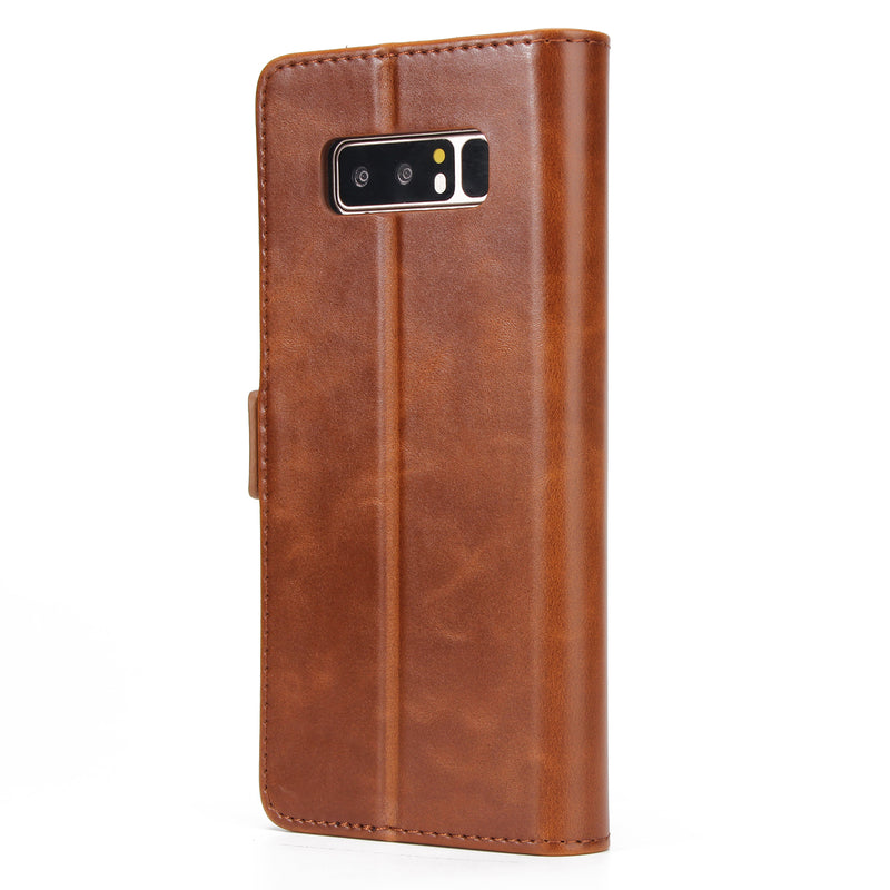 PU Leather Wallet Card Slot Flip Bracket Magnetic Case for Samsung Galaxy Note 8