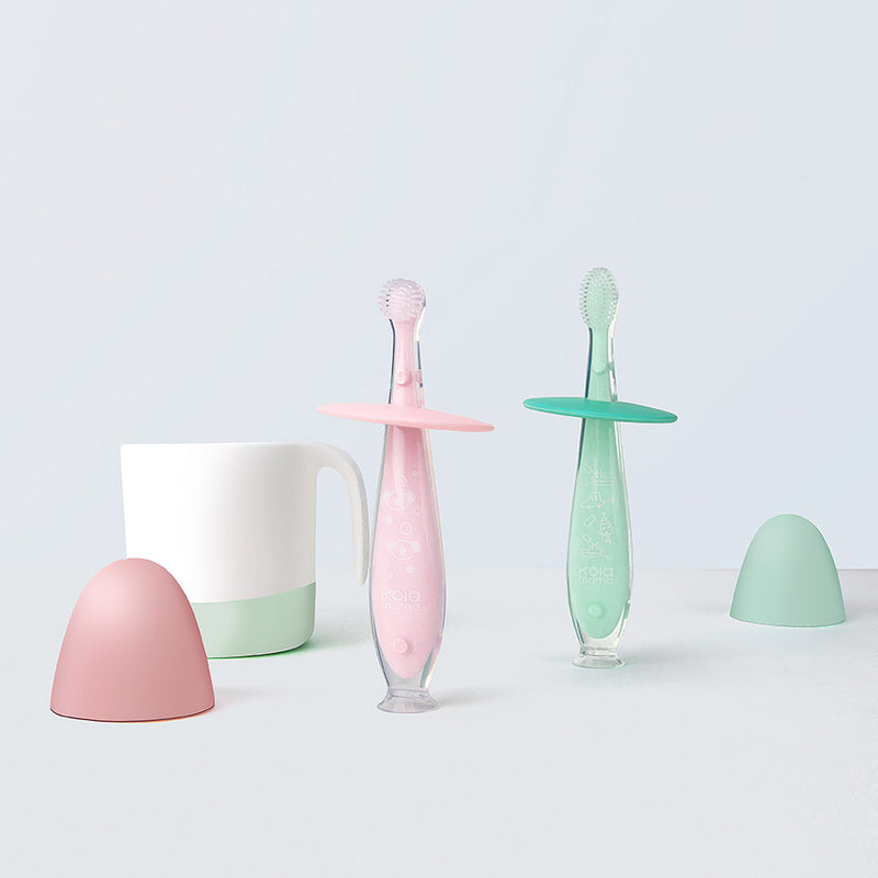 7th Kids Silicone Toothbrush 2 Colors to Choose Protection Gums Wear High