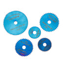 Drillpro 6pcs HSS Circular Saw Blades Set Bule Nano Coated Saw Blade for Rotary Tools