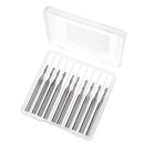 Drillpro 10pcs 3.175mm Shank 2 Flutes End Mills Spiral CNC Router Bit Engraving Milling Cutter