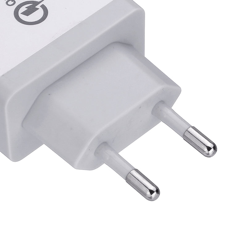EU 30W QC 3.0 3 USB Ports Charger Power Adapter for Tablet Smartphone