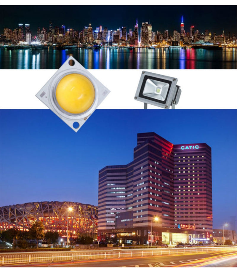 High Power 20W 30W 50W LED Glass Lens COB Lamp Chip Bead DC28-32V DIY for Spotlight Floodlight