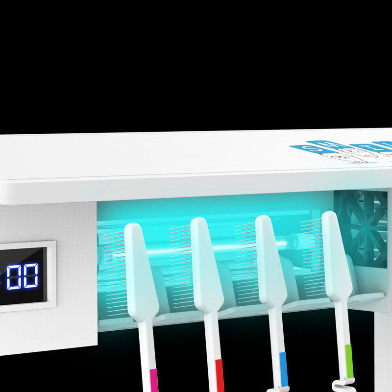 UV Light Toothbrush Holder Sterilizer Box Ultraviolet Antibacterial Toothbrush Cleaner Toothpaste D
