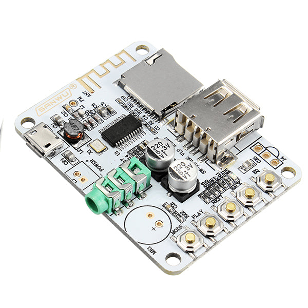5Pcs SANWU bluetooth Audio Receiver Digital Amplifier Board With USB Port TF Card Slot