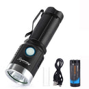 AloneFire X901 2 1000Lumens 6Modes 4 Color Light USB Rechargeable LED Flashlight