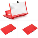 Bakeey 12" HD 3D Phone Screen Magnifier Enlarge 3-4 Times Foldable Movie Video Screen Amplifier Lazy Desktop Mounts for all Cell Phone