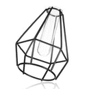 Creative Hanging Test Tube Glass Vase Hydroponic Flower Container + Base Holder