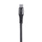 USAMS SJ321 U27 5A Type C Braided Fast Charging Data Cable With Indicator Light 0.5M For Tablet Smartphone