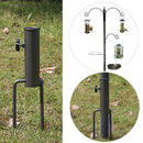 Bird Feeder Pole Hangers Feeding Station Stabilizer Feet SpikesStand Feed Tube Garden Lawn