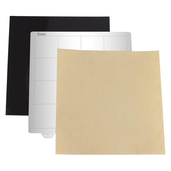 220*220mm Heated Bed Platform Hot Bed Steel Plate with B Side Magnetic Sticker + PEI Sheet for Prusa i3 3D Printer