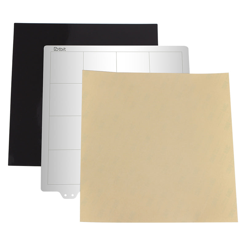 220*220mm Heated Bed Platform Hot Bed Steel Plate with B Side Magnetic Sticker + PEI Sheet for Prusa i3 3D Printer