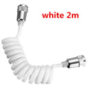 ABS Spring Type Retractable Flexible Hose For Shower Head