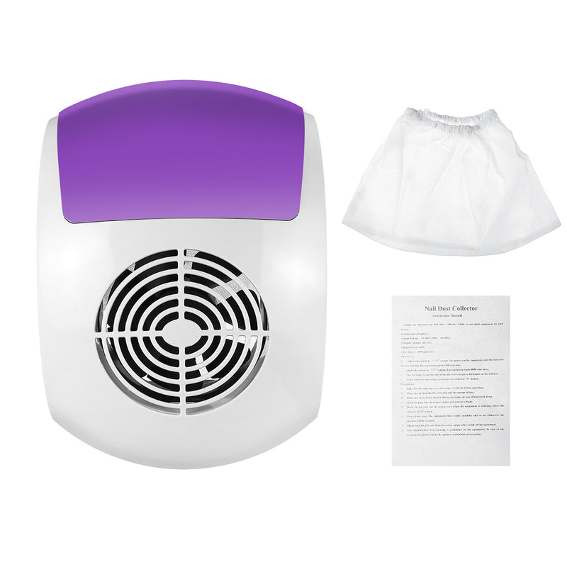 45W Nail Vacuum Cleaner Nail Art Suction Dust Collector Nail Manicure Power Fan