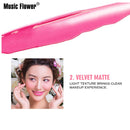 Music Flower Nutritious 6 color Rotating Soft Cushion Sponge Lipstick Matte Waterproof Non-sticky Lip Gloss